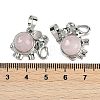 Natural & Synthetic Mixed Gemstone Pendants G-I374-A-P-4