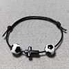 Waxed Polyester Cord Bracelets BJEW-WH00016-05-1