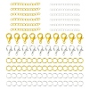 Iron Ends with Twist Chain Extension & Open Jump Rings DIY-YW0010-74G-2