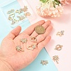 18Pcs 6 Styles Alloy Crystal Rhinestone Links Connector Charms ALRI-YW0001-40-3