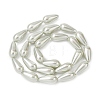 Electroplate Opaque Glass Imitation Pearl Beads Strands EGLA-H113-09A-03-2
