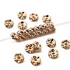 Brass Rhinestone Spacer Beads RB-A014-L4mm-01LG-NF-1