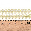 Baking Paint Transparent Glass Beads Strands DGLA-N006-6mm-03-4