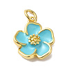 Rack Plating Brass Enamel Charms KK-O142-56G-01-1