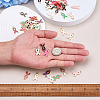 140Pcs 7 Colors Alloy Enamel Pendants ENAM-CD0001-13-5