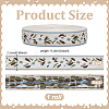 10 Yards Vintage Jacquard Polyester Ribbon OCOR-PH0008-09-2