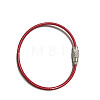 Stainless Steel Cable Wire Keychain LS-AJEW-YWC0004-01A-1