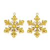 304 Stainless Steel Rhinestone Pendants RB-CBADC81-14G-01-1