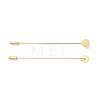 Brass Lapel Pin Base Settings X-KK-I693-02E-G-1