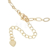 Brass Micro Pave Clear Cubic Zirconia Ring & Heart Link Bracelets BJEW-JB13158-4