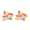 Easter Alloy Enamel Pendants ENAM-I055-01KCG-05-1
