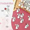 30Pcs 3 Colors Antique Silver Alloy Rhinestone Pendants FIND-CJ0006-07-2