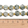 Natural Green Spot Jasper Beads Strands G-F833-B05-01-4