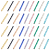270Pcs 9 Styles Opaque Glass Twisted Bugle Beads SEED-PA0001-26-7