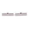 304 Stainless Steel Ribbon Crimp Ends STAS-P249-29A-P-1