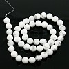 Synthetical Howlite Round Bead Strands G-N0042-8mm-05-2