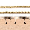 Ion Plating(IP) 304 Stainless Steel Rope Chain Necklaces NJEW-F226-03G-02-2