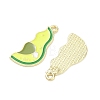 Alloy Enamel Pendants AL-CBA292F-01J-G-2