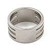 201 Stainless Steel Rings X-RJEW-A034-10P-1-3