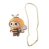 Cute Bees Acrylic Pendant Decoration HJEW-G026-01E-4