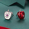 Christmas 925 Sterling Silver Cubic Zirconia Stud Earrings FS-WGF8A93-01-2