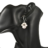 Brass & Natural Cultured Freshwater Pearl Beads Dangle Earrings for Women EJEW-JE07465-2