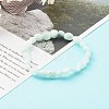 Natural Larimar Beaded Stretch Bracelets for Kids BJEW-JB06250-08-2