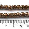 Electroplated Natural Lava Rock Beads Strands X-G-A251-B01-01A-4