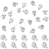 80Pcs Brass Crimp Beads KK-BBC0025-89P-1