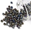 6/0 Electroplated Metallic Colours Round Glass Seed Beads X-SEED-A009-4mm-602-1
