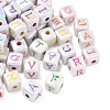 Plating Opaque Acrylic Beads AC-CBA529B-02-1