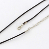 Waxed Cotton Cord Necklace Making MAK-S032-1.5mm-113-2