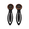 Alloy & Iron Bookmark Cabochon Settings PALLOY-N184-02AB-1