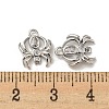 Brass Micro Pave Cubic Zirconia Charms KK-Q809-01P-3