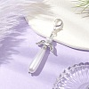 Angel Acrylic Imitation Pearl Pendant Decorations HJEW-JM02320-2