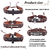 10Pcs 10 Style Alloy Link Bracelets Set BJEW-AN0001-31-2