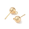 Brass Stud Earring Findings KK-R164-04B-G-2