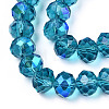 Electroplate Glass Beads Strands LS-EGLA-A034-T2mm-L25-2