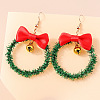 Christmas Plastic & Acrylic & Resin & Alloy Dangle Earrings FS-WG9688C-03-1