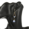 304 Stainless Steel with Cylinder Seed Beads Dangle Earrings EJEW-MZ00810-01-2