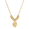 304 Stainless Steel Pendant Cable Chain Necklaces for Women WG91243-03-2