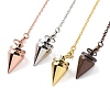 Brass Dowsing Pendulum Big Pointed Cone Pendants KK-H491-05-1