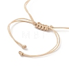 5Pcs 5 Color Natural Cowrie Shell & Glass Seed & Lampwork Evil Eye Braided Bead Bracelets Set BJEW-TA00198-7