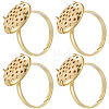 Brass Adjustable Ring Findings KK-BBC0018-54B-1