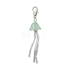 Jellyfish Lampwork & Glass Pendant Decorations HJEW-JM04590-3
