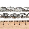 Electroplate Glass Beads Strands EGLA-D015-15x10mm-34-3