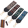 WADORN 4Pcs 4 Color Polyester Wristlet Short Bag Straps AJEW-WR0001-83-1