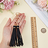 1Pc PU Leather Tassel Keychains KEYC-CL0001-50C-3
