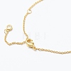 Brass Micro Pave Clear Cubic Zirconia Pendant Necklaces NJEW-J059-01H-4