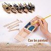Unfinished Wooden Boat DIY-WH0051-73-6